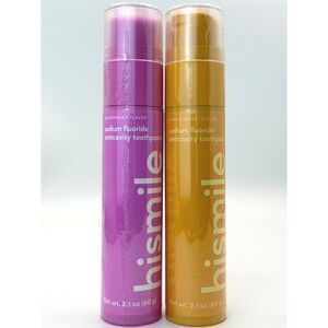 Hismile Toothpaste 2 Pack Watermelon and Mango Sorbet Fluoride 2.1oz Each NEW